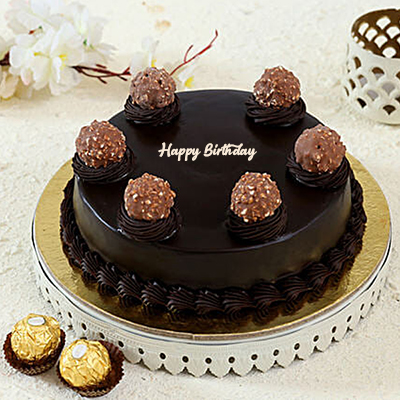 "Yummy delicious round shape chocolate cake - 1kg - Click here to View more details about this Product